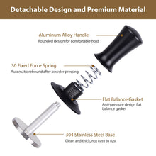 Load image into Gallery viewer, Attsky 58mm Espresso Tamper, Coffee Tamper for Espresso Machine, Espresso Tamp with Spring Loaded Tamper, Depth-adjustable Espresso Hand Tampers 58mm