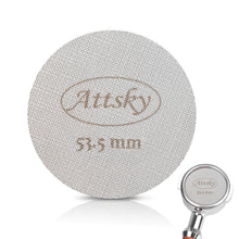 Load image into Gallery viewer, Attsky 53.5mm Espresso Puck Screen for 54mm Portafilter | 316 Stainless Steel, 1.7mm Thickness, 150um Mesh, Prevents Channeling, Even Water Distribution, Reusable, Dishwasher Safe