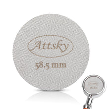 Load image into Gallery viewer, Attsky 58.5mm Espresso Puck Screen for 58mm Portafilter | 316 Stainless Steel, 1.7mm Thickness, 150um Mesh, Prevents Channeling, Even Water Distribution, Reusable, Dishwasher Safe
