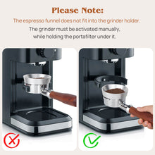 Load image into Gallery viewer, Attsky 51mm Portafilter Funnel, Espresso Dosing Funnel with Magnetic, Lightweight Aluminum Espresso Funnel, 51mm Dosing Funnel