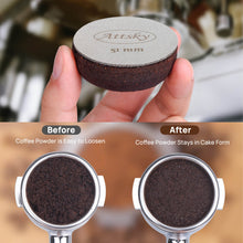 Load image into Gallery viewer, Attsky 51mm Espresso Puck Screen for 51mm Portafilter | 316 Stainless Steel, 1.7mm Thickness, 150um Mesh, Prevents Channeling, Even Water Distribution, Reusable, Dishwasher Safe