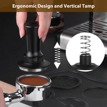 Load image into Gallery viewer, Attsky 53mm Spring Loaded Depth Adjustable Espresso Tamper for Portafilter | Spring Loaded Mechanism, Depth Adjustable Knob, Fits 53mm Basket, Stainless Steel Body, Non-Slip Handle, for Home Use