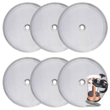 Load image into Gallery viewer, 6 Pieces Attsky French Press Filter, 4 Inch Stainless Steel Mesh Screen and Replacement Parts for French Press Coffee Maker
